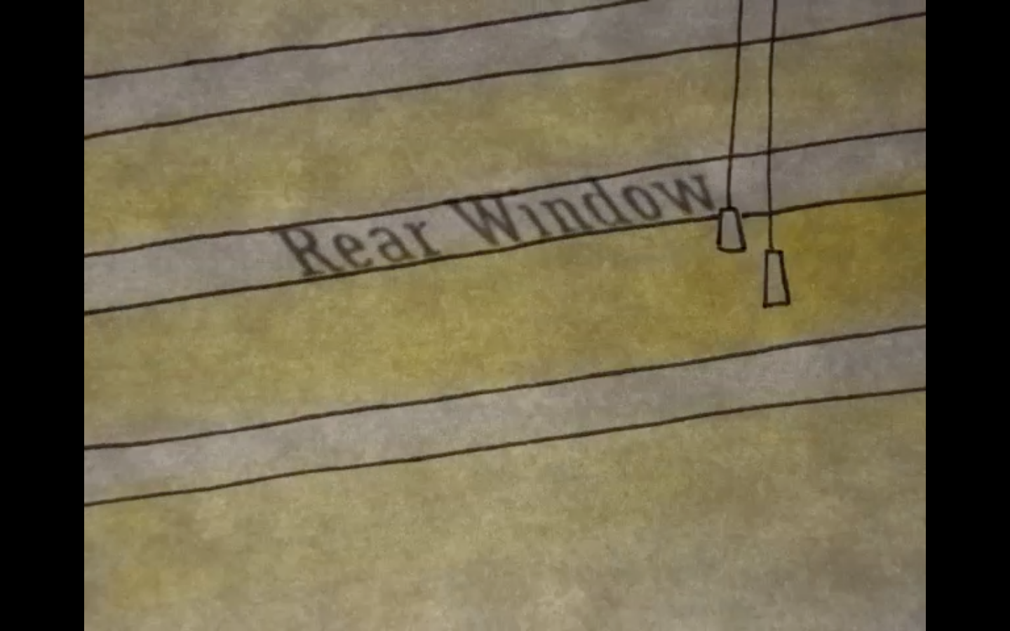 Hitchcock film festival storyboard ninth frame