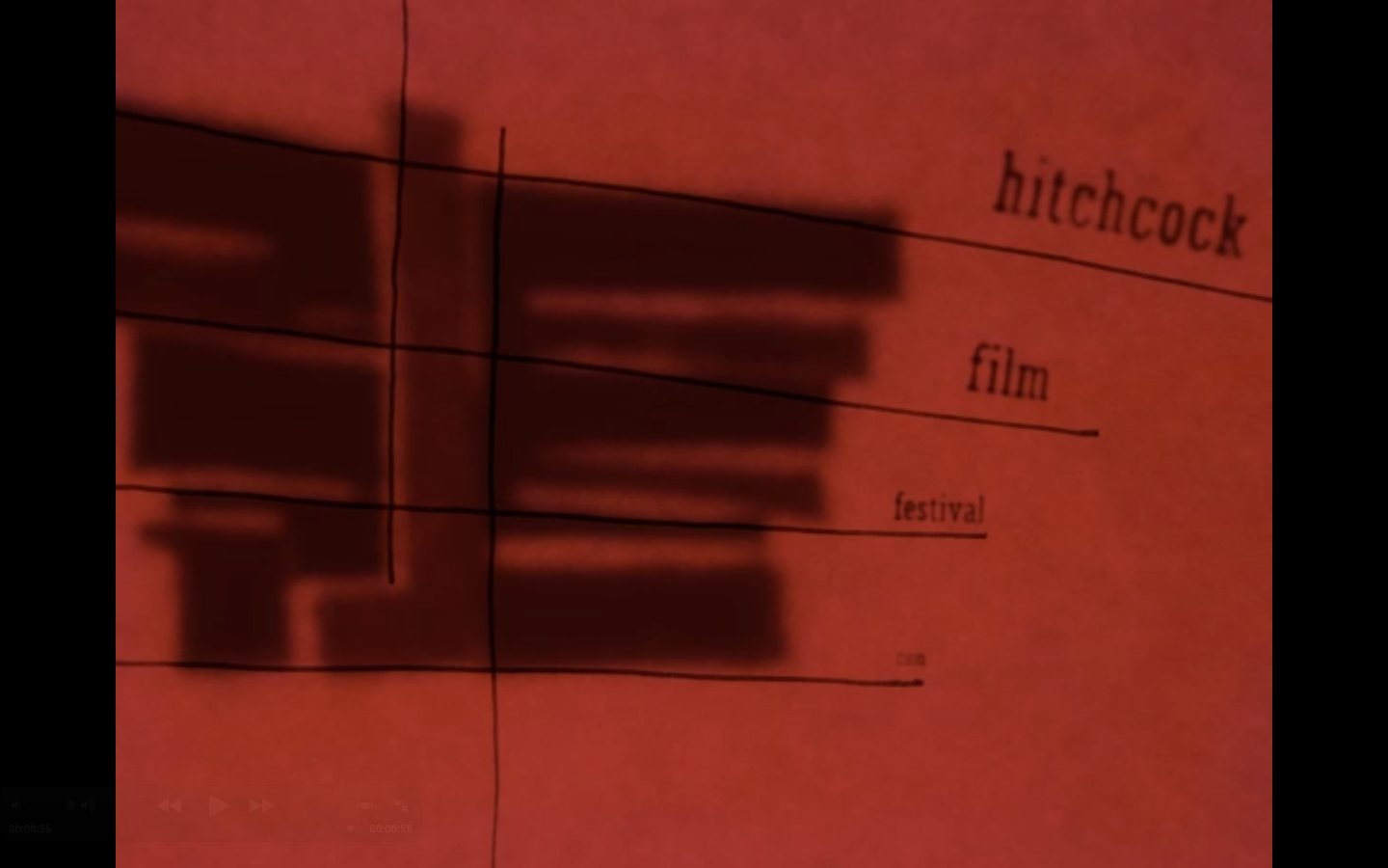 Hitchcock film festival storyboard final frame