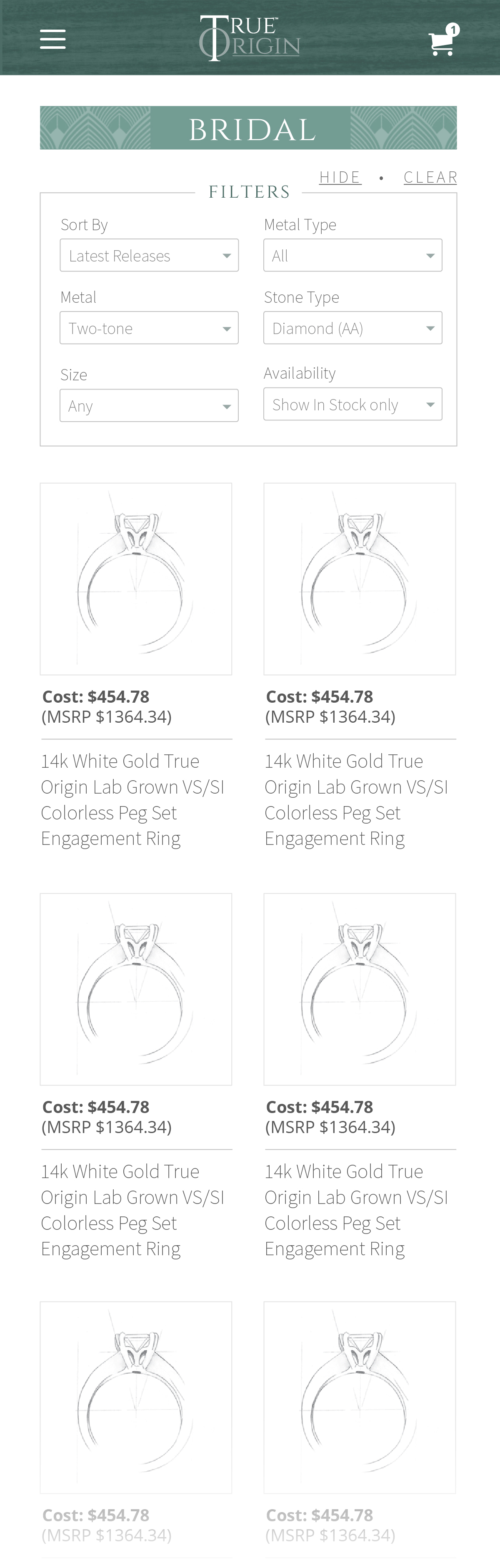 True Origin order management