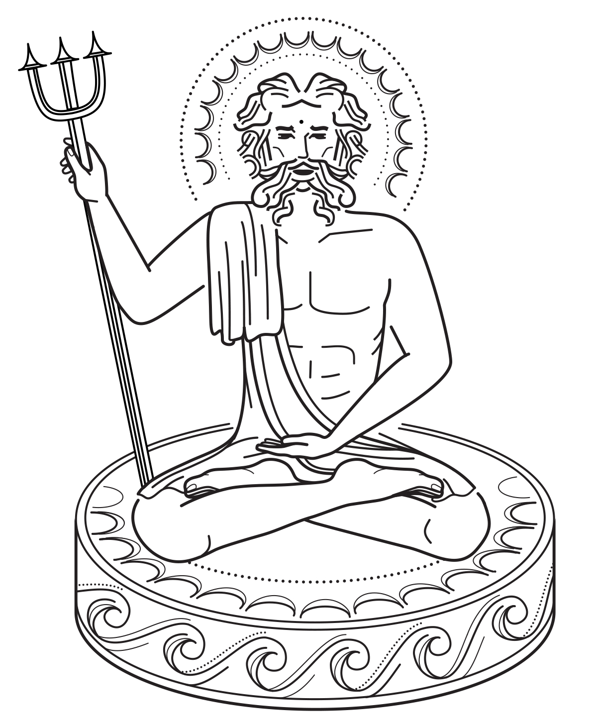 Aquabhudda vector illustration